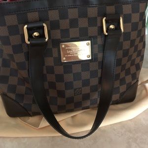 Louis Vuitton Damier Ebene Canvas Hampstead MM Bag